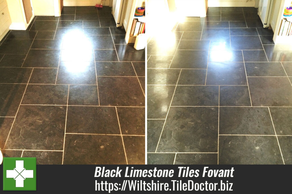 Changing the Appearance of Black Limestone Tiles in Fovant