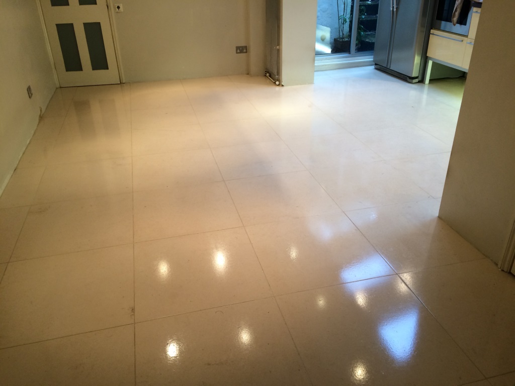 Limestone Tiles after cleaning in Hastings