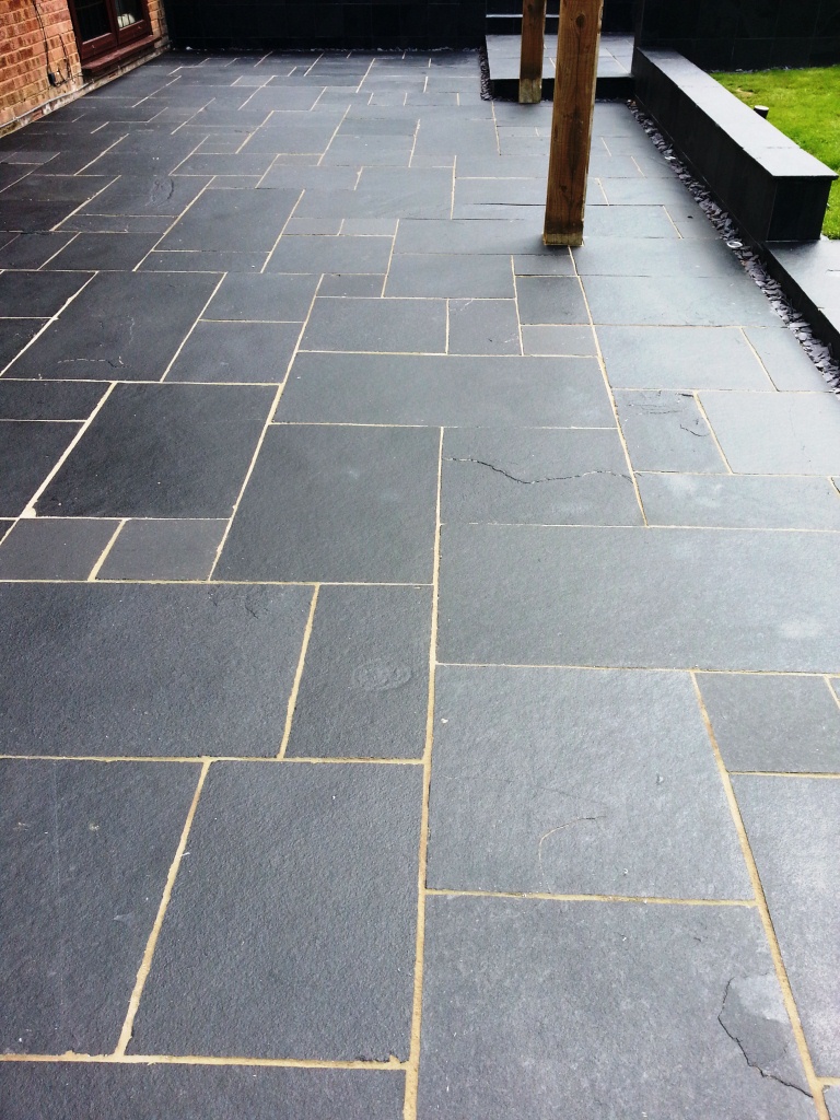 Limestone Patio in Crowborough After Cleaning