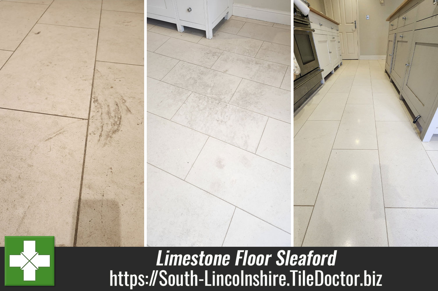 Dirty Limestone Floor Renovation Sleaford