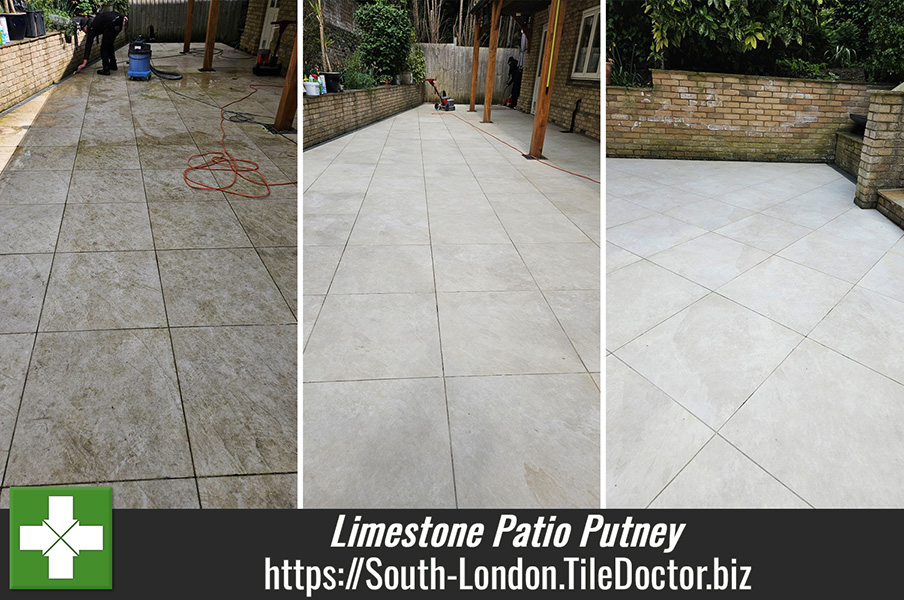 Limestone Patio Renovation Putney