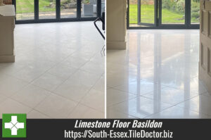 Dull Limestone Tiled Floor Renovation Basildon